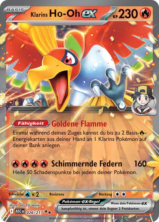 ASC026 - Klarins Ho-Oh ex - Erhabene Helden - ME 2.5 - (ASC026/217)