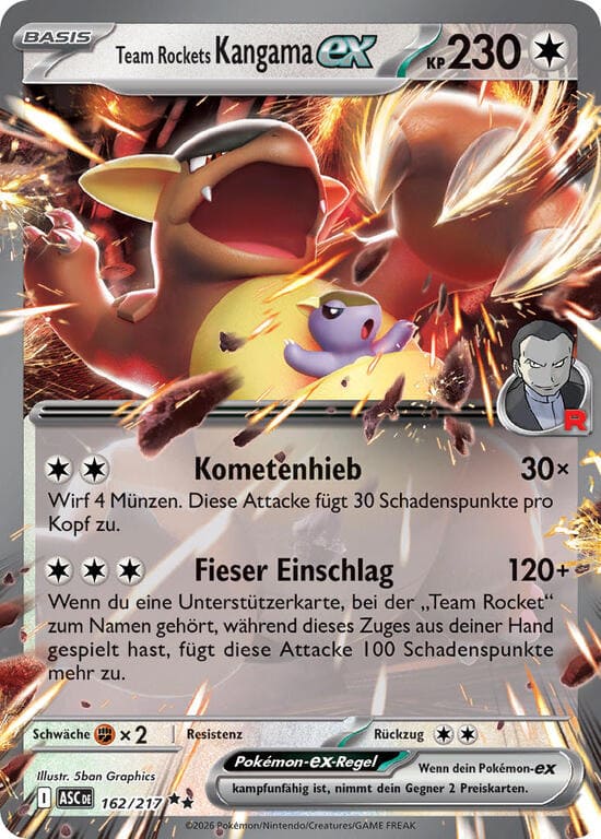 ASC162 - Team Rockets Kangama ex - Erhabene Helden - ME 2.5 - (ASC162/217)