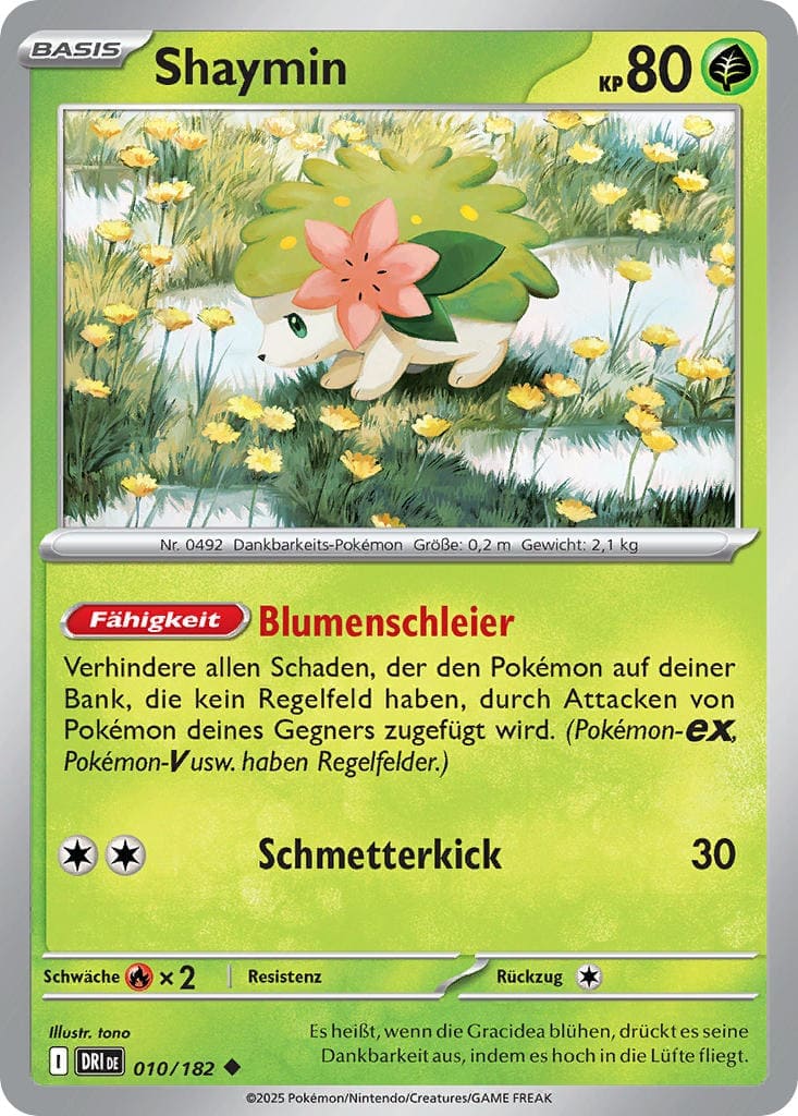 DRI010 - Shaymin - Ewige Rivalen - KP 10 - (DRI010/182)
