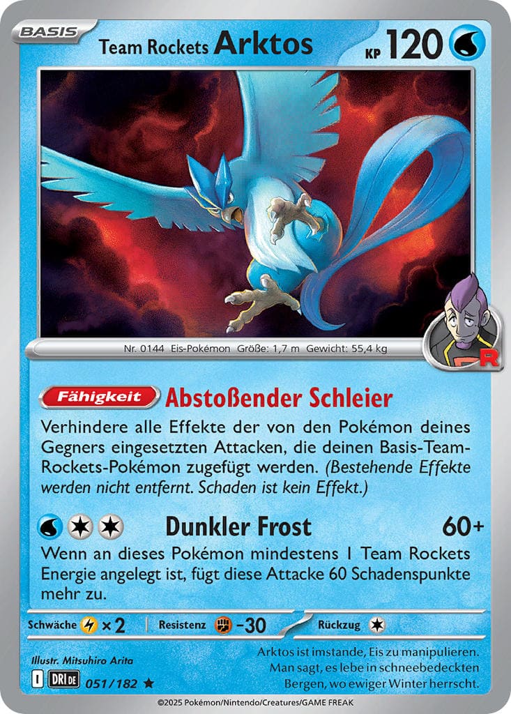 DRI051 - Team Rockets Arktos - Ewige Rivalen - KP 10 - (DRI051/182)