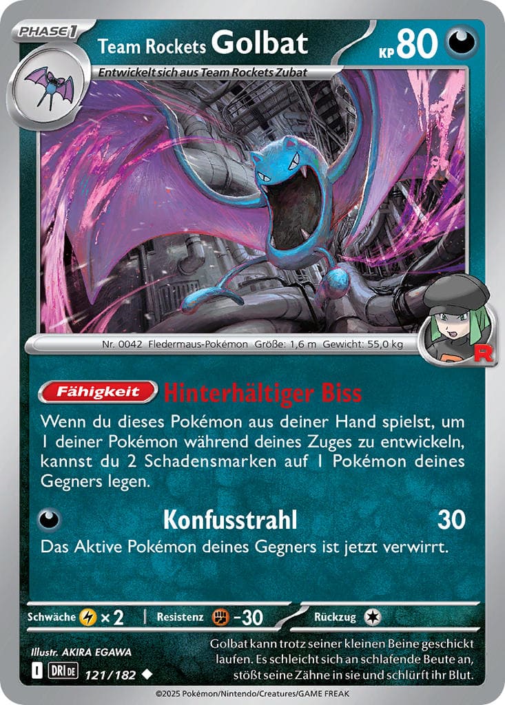 DRI121 - Team Rockets Golbat - Ewige Rivalen - KP 10 - (DRI121/182)