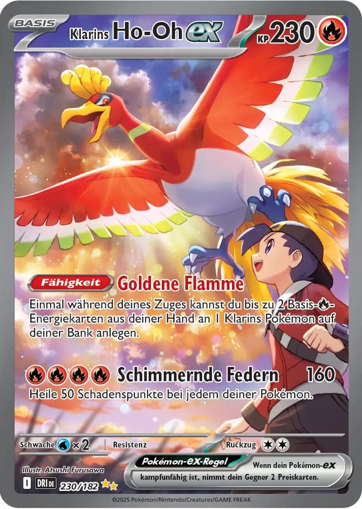 DRI230 - Klarins Ho-Oh EX - Ewige Rivalen - KP 10 - (DRI230/182)