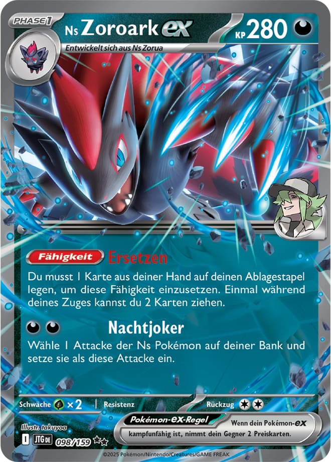 JTG098 - Ns Zoroark ex - Reisegefährten - KP 09 - (JTG098/159)
