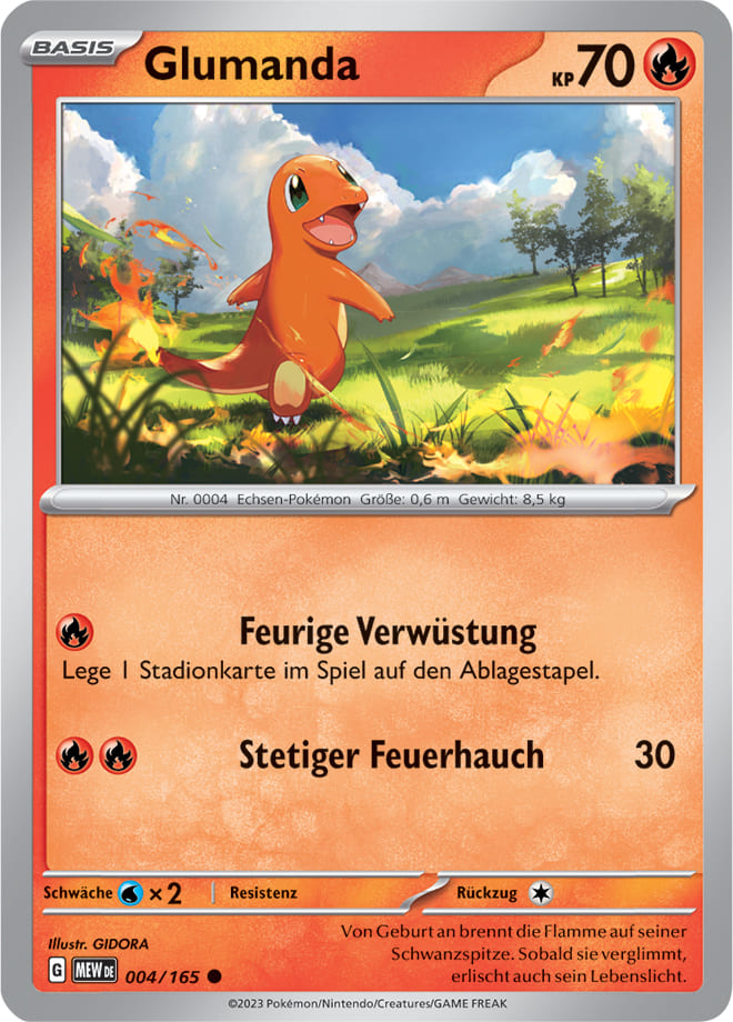 MEW004 - Glumanda - 151 - KP 3.5 - (MEW004/165)