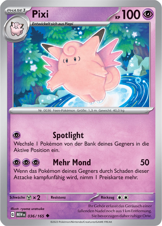 MEW036 - Pixi - 151 - KP 3.5 - (MEW036/165)