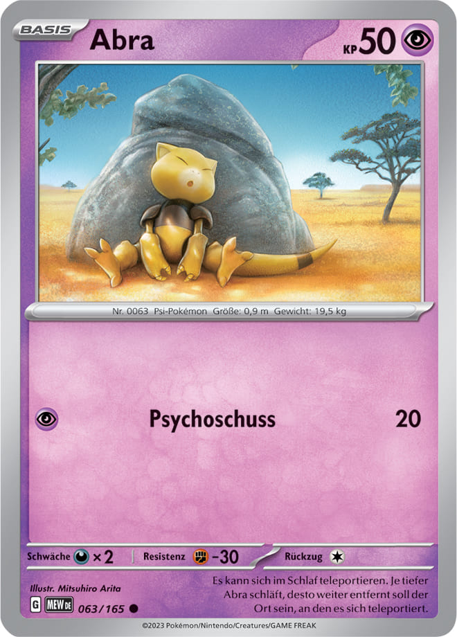 MEW063 - Abra - 151 - KP 3.5 - (MEW063/165)