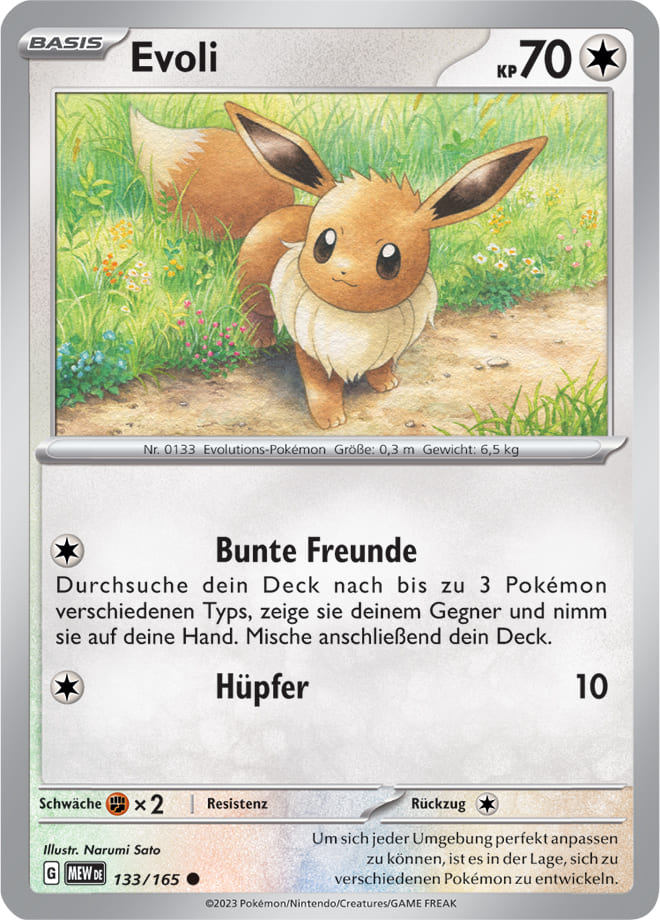 MEW133 - Evoli - 151 - KP 3.5 - (MEW133/165)