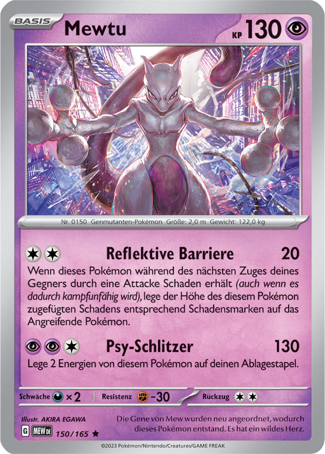 MEW150 - Mewtu - 151 - KP 3.5 - (MEW150/165)