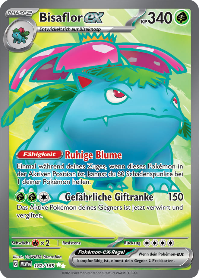 MEW182 - Bisaflor EX - 151 - KP 3.5 - (MEW182/165)