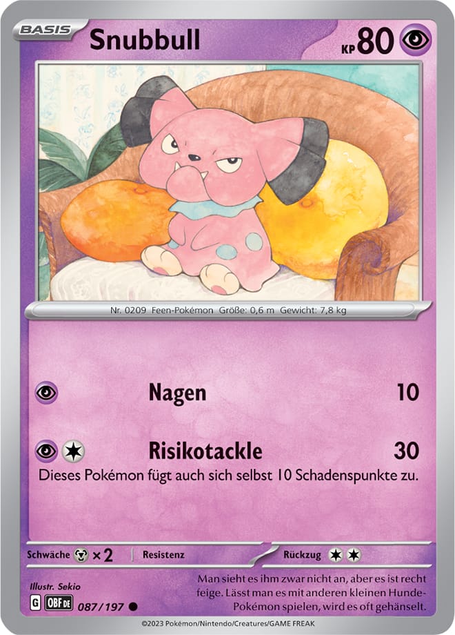 OBF087 - Snubbull - Obsidianflammen - KP 03 - (OBF087/197)