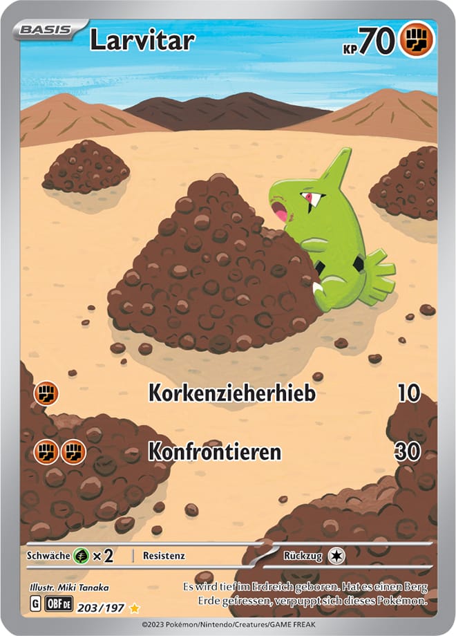 OBF203 - Larvitar - Obsidianflammen - KP 03 - (OBF203/197)