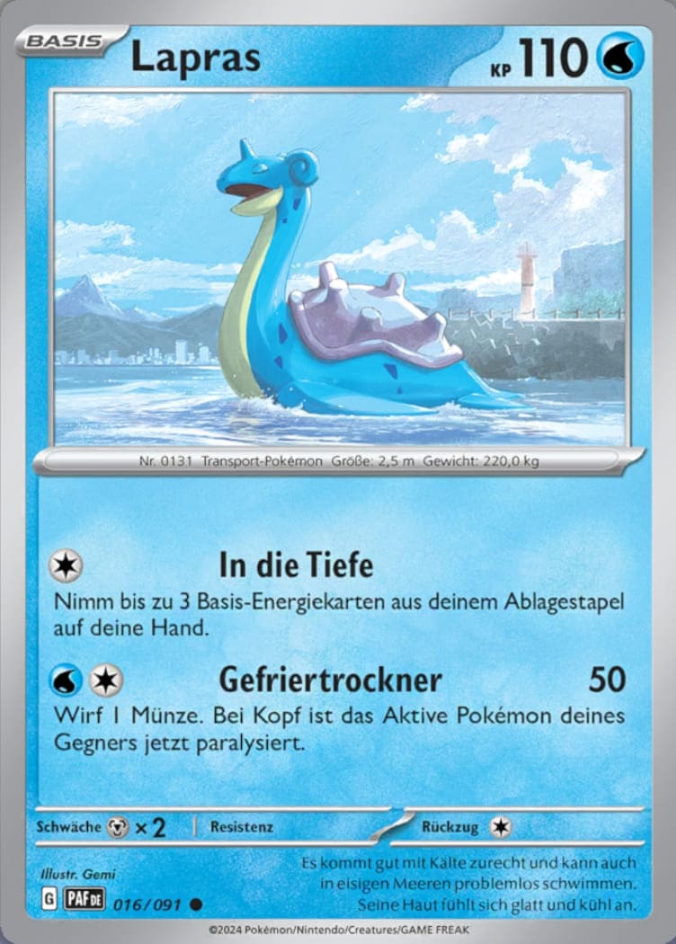 PAF016 - Lapras - Paldeas Schicksale - KP 4.5 - (PAF016/91)