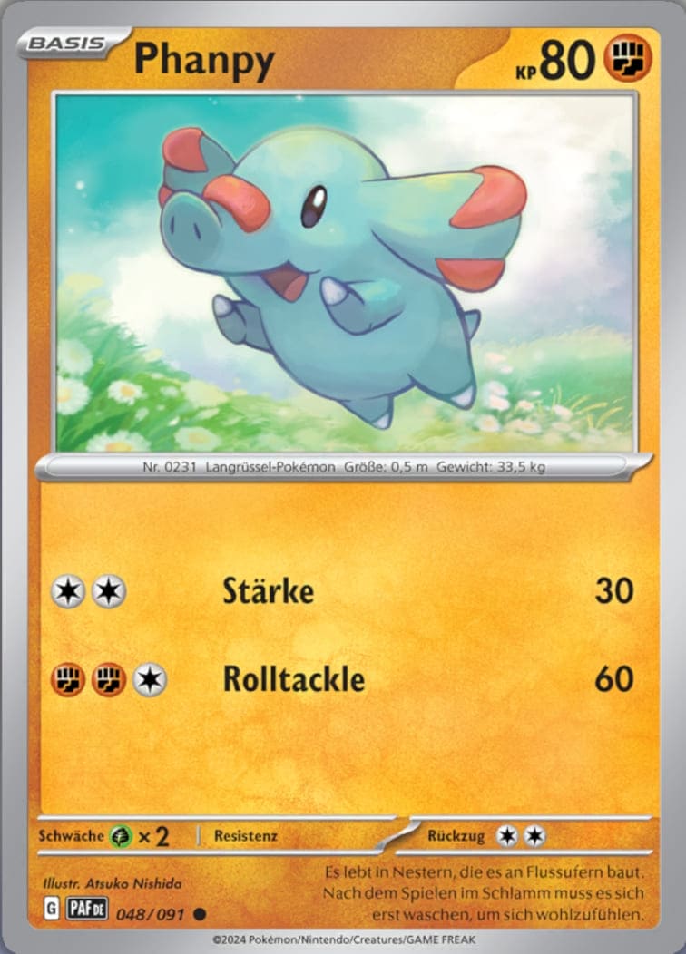 PAF048 - Phanpy - Paldeas Schicksale - KP 4.5 - (PAF048/91)