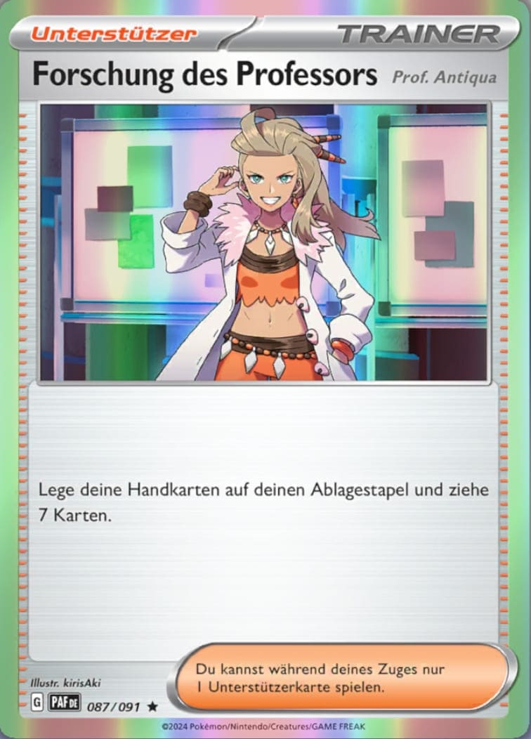PAF087 - Forschung des Professors - Professor Antiquas - Paldeas Schicksale - KP 4.5 - (PAF087/91)