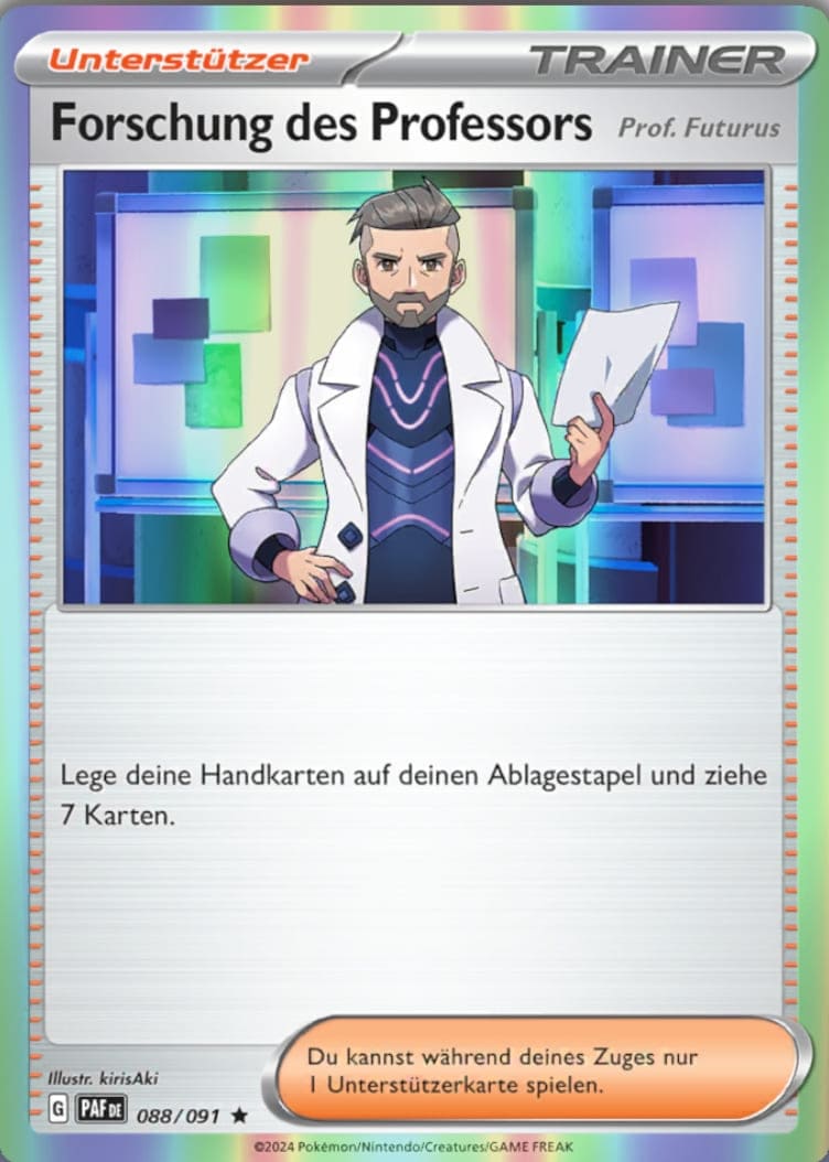 PAF088 - Forschung des Professors - Professor Futurus - Paldeas Schicksale - KP 4.5 - (PAF088/91)