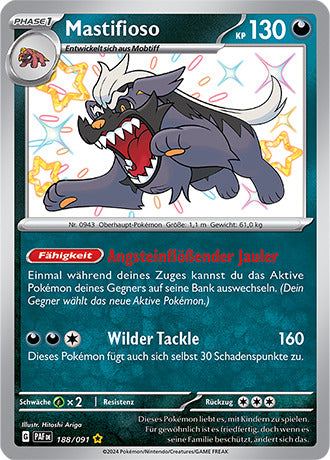 PAF188 - Mastifioso - Paldeas Schicksale - KP 4.5 - (PAF188/91)