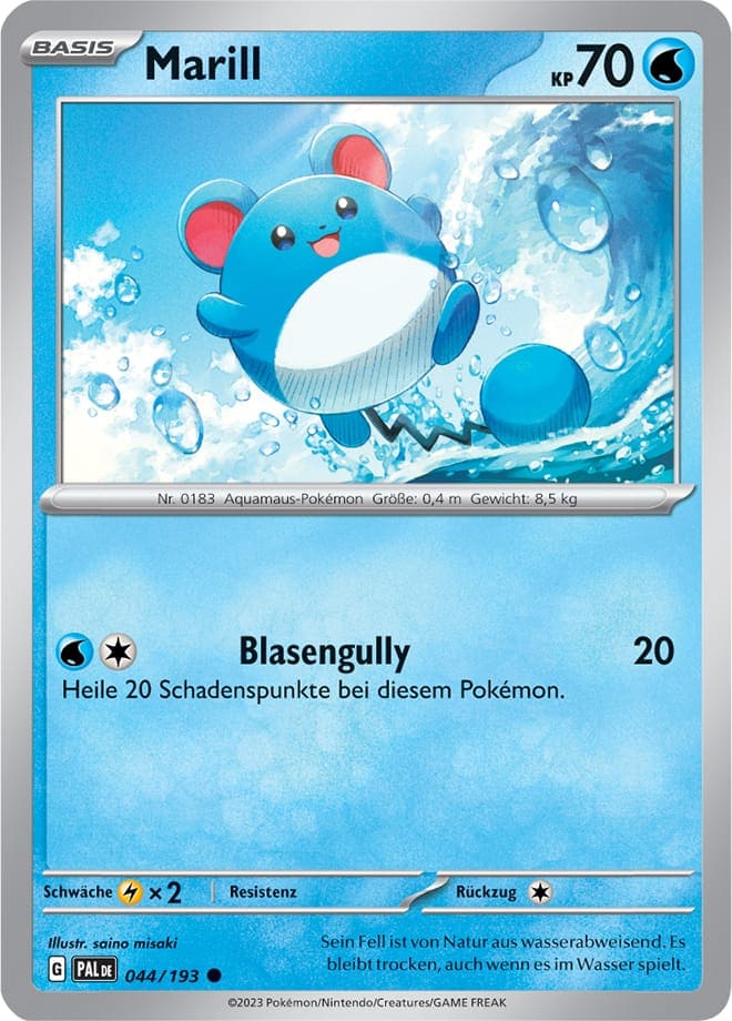 PAL044 - Marill - Entwicklungen in Paldea - KP 02 - (PAL044/193)