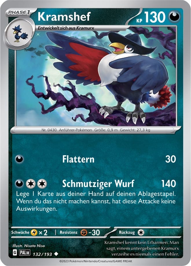 PAL132 - Kramshef - Entwicklungen in Paldea - KP 02 - (PAL132/193)