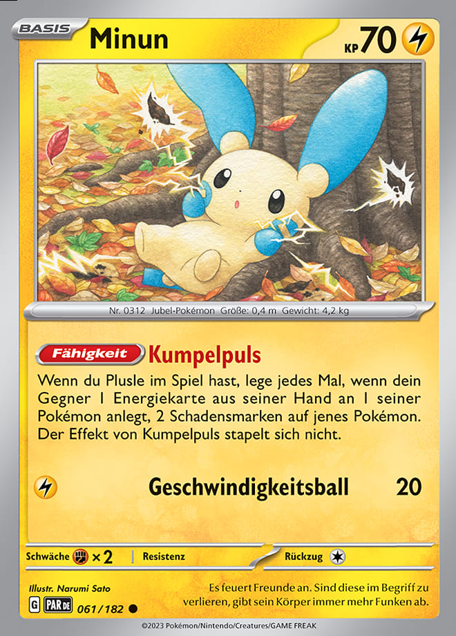 PAR061 - Minun - Paradoxrift - KP 04 - (PAR061/182)