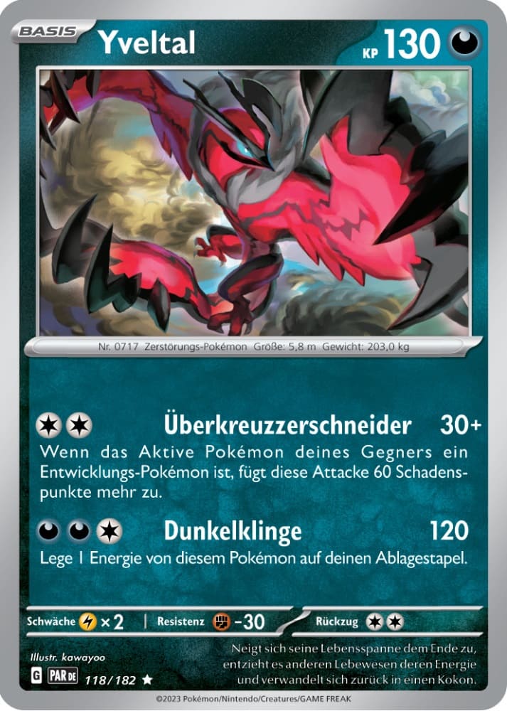 PAR118 - Yveltal - Paradoxrift - KP 04 - (PAR118/182)