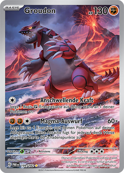 PAR199 - Groudon - Paradoxrift - KP 04 - (PAR199/182)