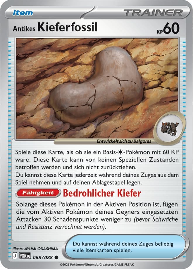 POR068 - Antikes Kieferfossil