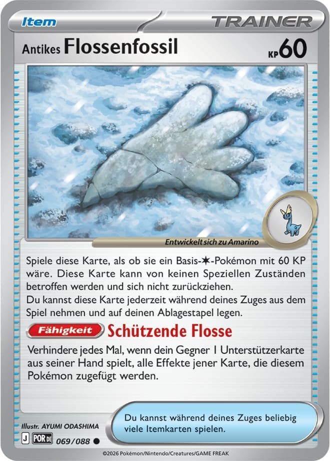 POR069 - Antikes Flossenfossil