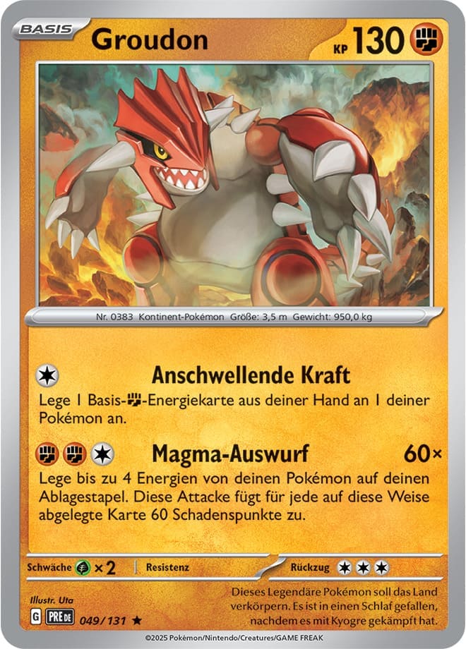 PRE049 - Groudon - Prismatische Entwicklungen - KP 8.5 - (PRE049/131)