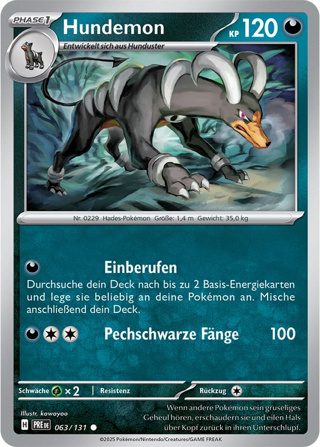 PRE063 - Hundemon - Prismatische Entwicklungen - KP 8.5 - (PRE063/131)