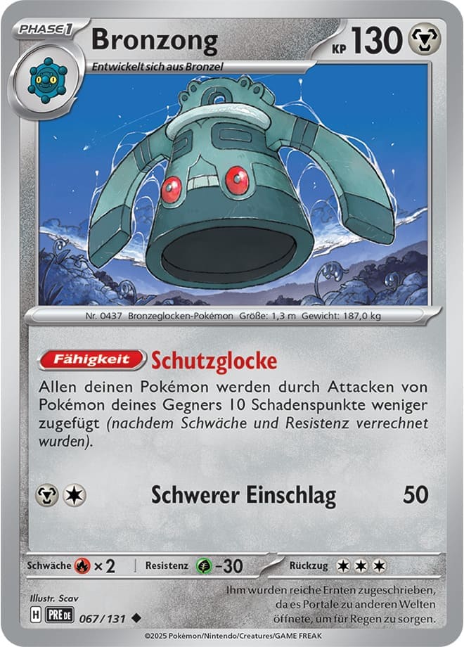 PRE067 - Bronzong - Prismatische Entwicklungen - KP 8.5 - (PRE067/131)