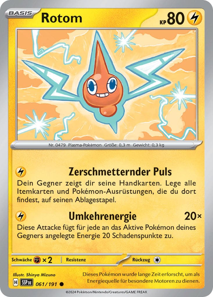 SSP061 - Rotom - Stürmische Funken - KP 08 - (SSP061/191)