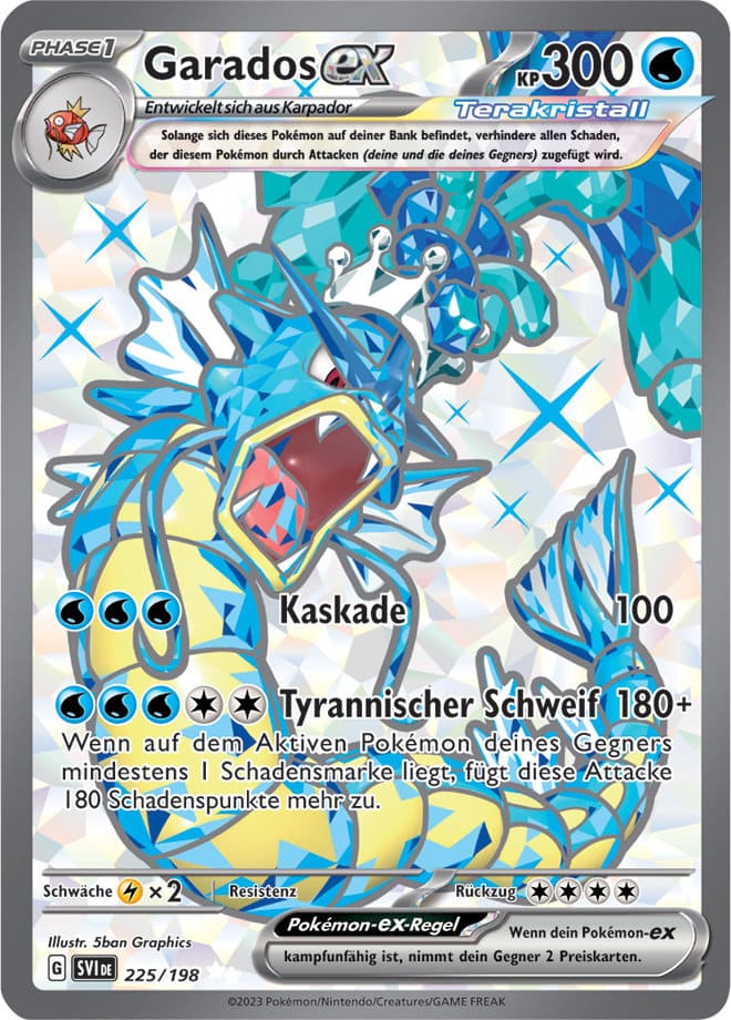 SVI225 - Garados EX - Karmesin & Purpur - KP 01 - (SVI225/198)
