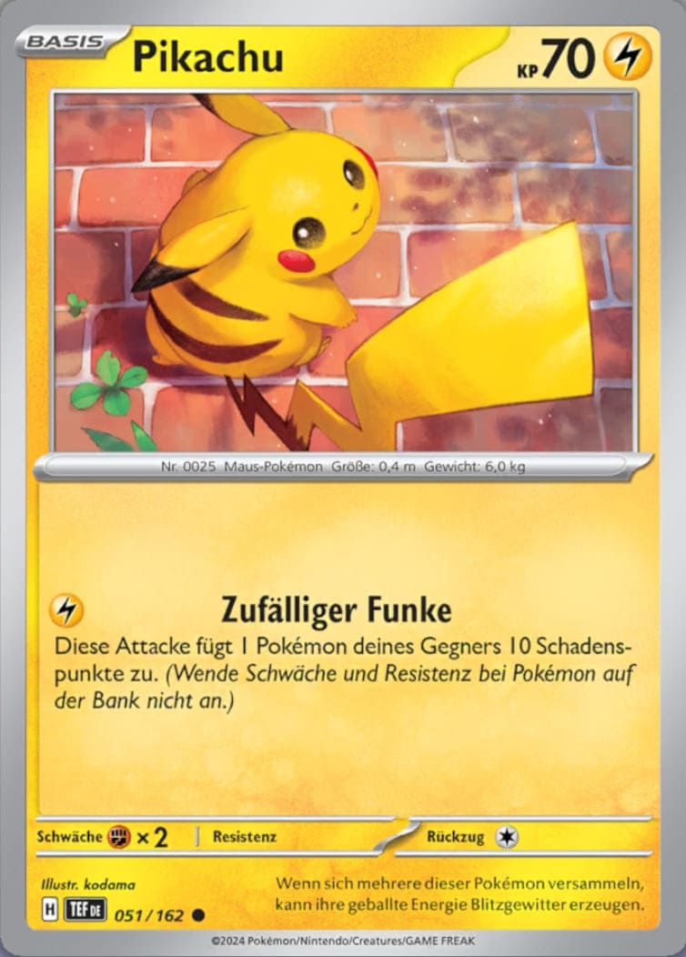 TEF051 - Pikachu - Gewalten der Zeit - KP 05 - (TEF051/162)