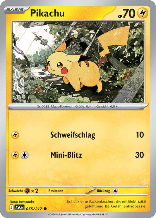 ASC055 - Pikachu - Erhabene Helden - ME 2.5 - (ASC055/217)