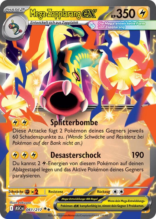 ASC061 - Mega Zapplarang ex - Erhabene Helden - ME 2.5 - (ASC061/217)