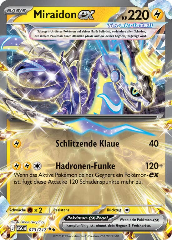 ASC073 - Miraidon ex - Erhabene Helden - ME 2.5 - (ASC073/217)