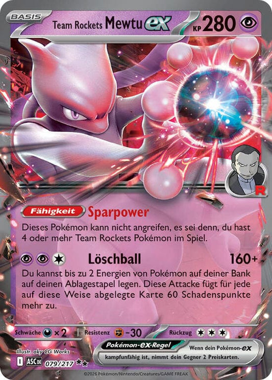 ASC079 - Team Rockets Mewtu ex - Erhabene Helden - ME 2.5 - (ASC079/217)
