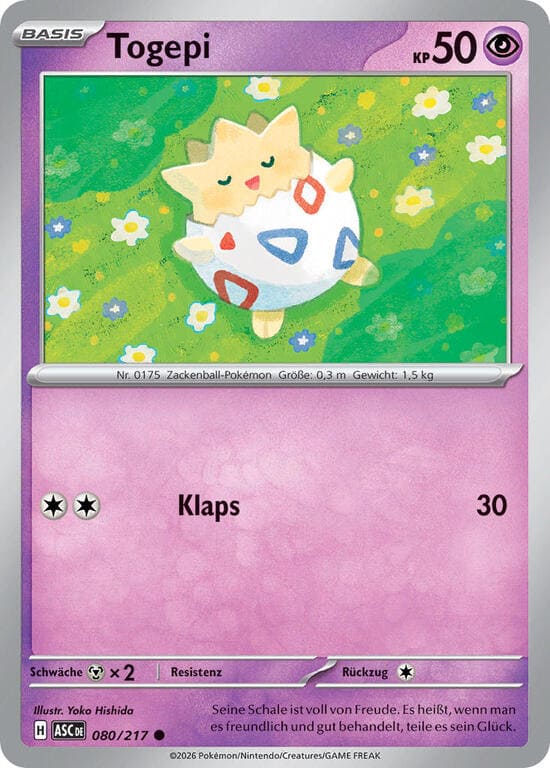 ASC080 - Togepi - Erhabene Helden - ME 2.5 - (ASC080/217)
