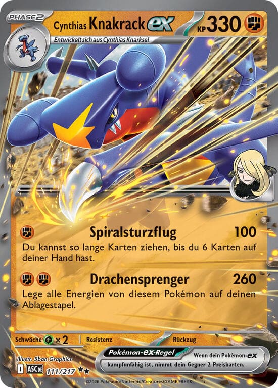 ASC111 - Cynthias Knakrack ex - Erhabene Helden - ME 2.5 - (ASC111/217)