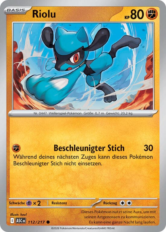 ASC112 - Riolu - Erhabene Helden - ME 2.5 - (ASC112/217)