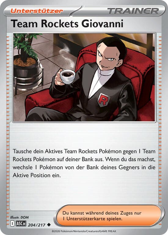 ASC204 - Team Rockets Giovanni - Erhabene Helden - ME 2.5 - (ASC204/217)