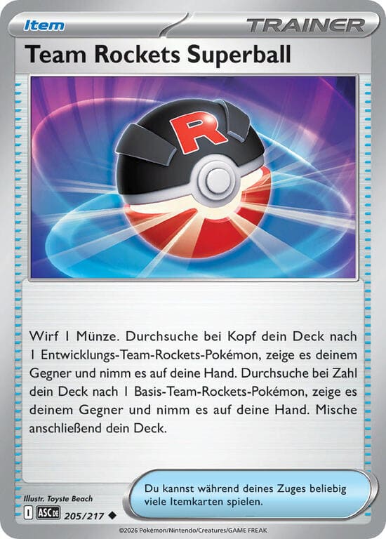 ASC205 - Team Rockets Superball - Erhabene Helden - ME 2.5 - (ASC205/217)