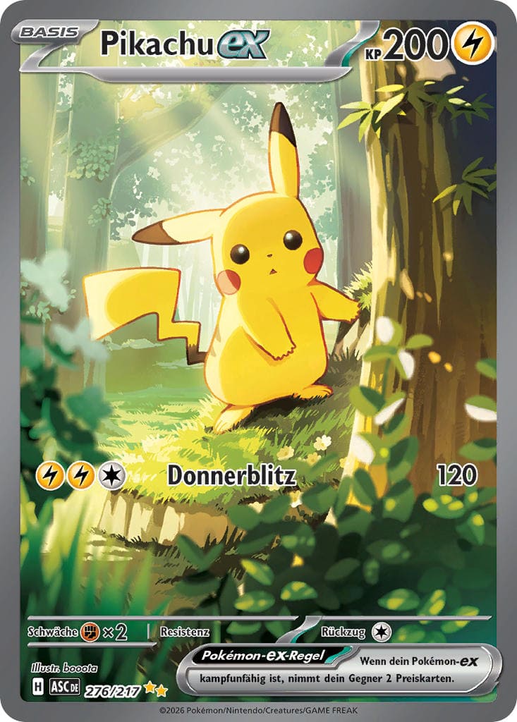ASC276 - Pikachu ex - Erhabene Helden - ME 2.5 - (ASC276/217)