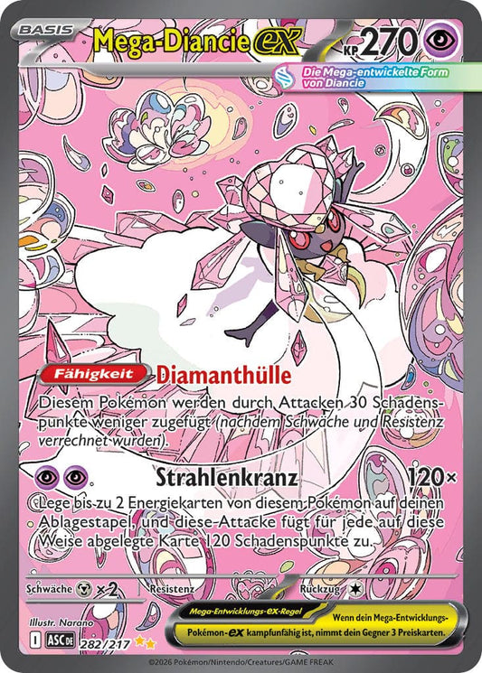 ASC282 - Mega Diancie ex - Erhabene Helden - ME 2.5 - (ASC282/217)