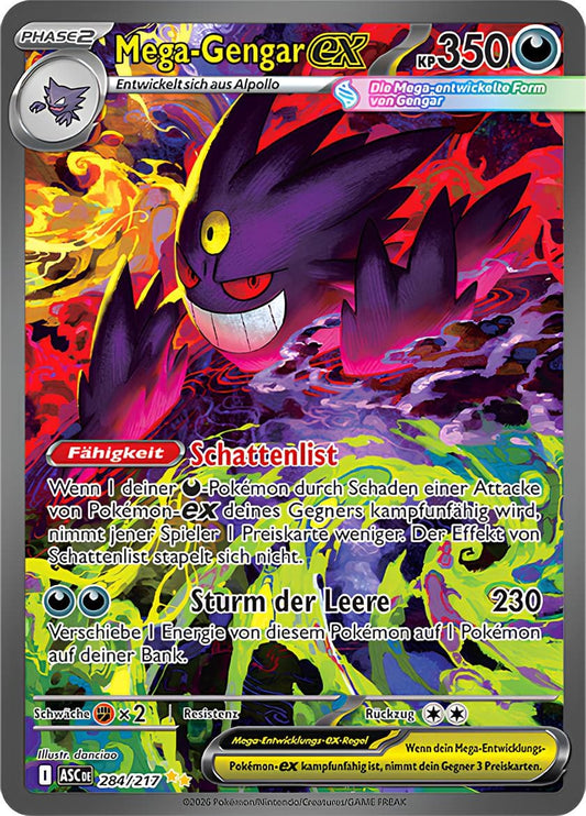 ASC284 - Mega Gengar ex - Erhabene Helden - ME 2.5 - (ASC284/217)