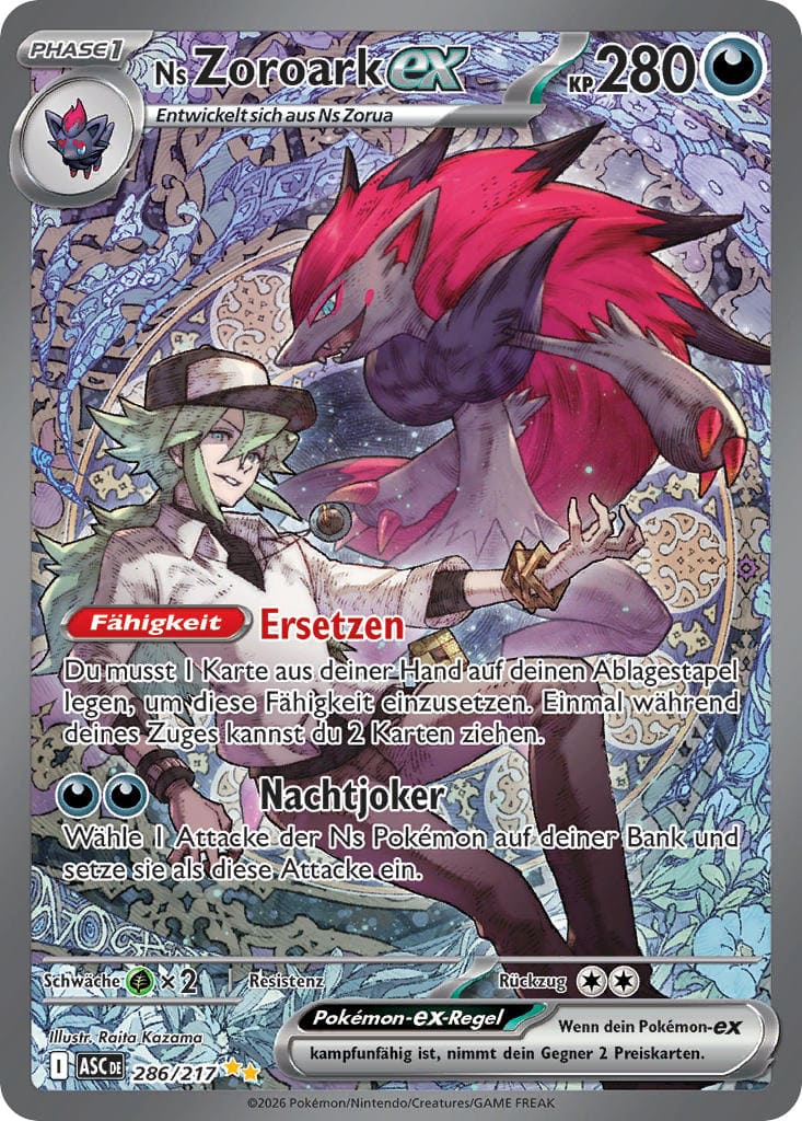 ASC286 - Ns Zoroark ex - Erhabene Helden - ME 2.5 - (ASC286/217)