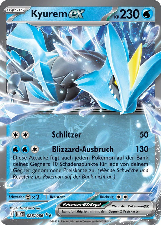 BLK028 - Kyurem ex - Schwarze Blitze - KP 10.5 - (BLK028/86)