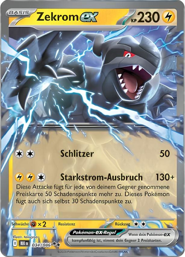 BLK034 - Zekrom ex - Schwarze Blitze - KP 10.5 - (BLK034/86)