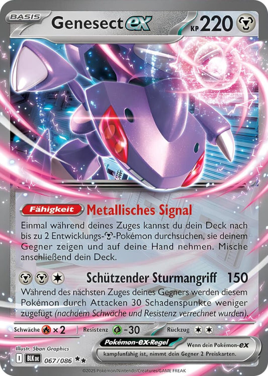 BLK067 - Genesect ex - Schwarze Blitze - KP 10.5 - (BLK067/86)