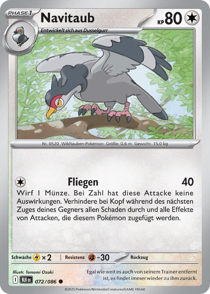 BLK072 - Navitaub - Schwarze Blitze - KP 10.5 - (BLK072/86)